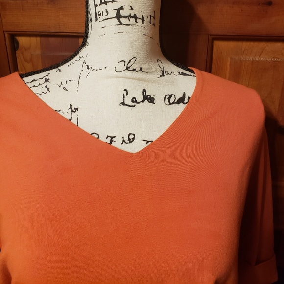 💜3/$10💜Eddie Bauer"Nice orange shirt for fall - Picture 2 of 5